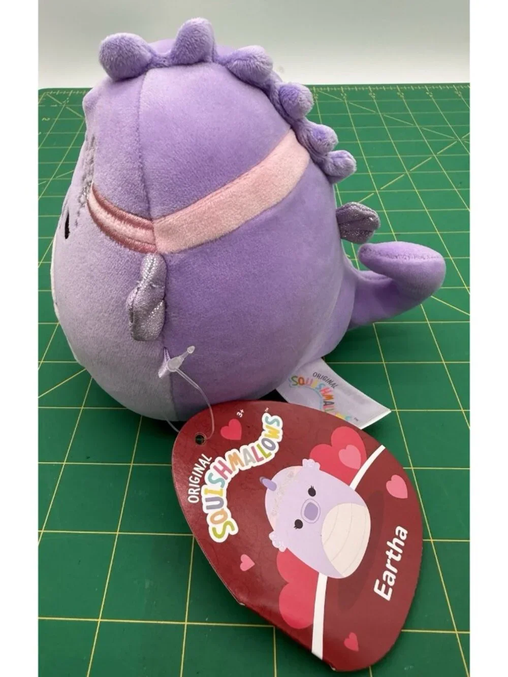 2023 Squishmallow Eartha Seahorse Lavender Squishdate NWT 5”